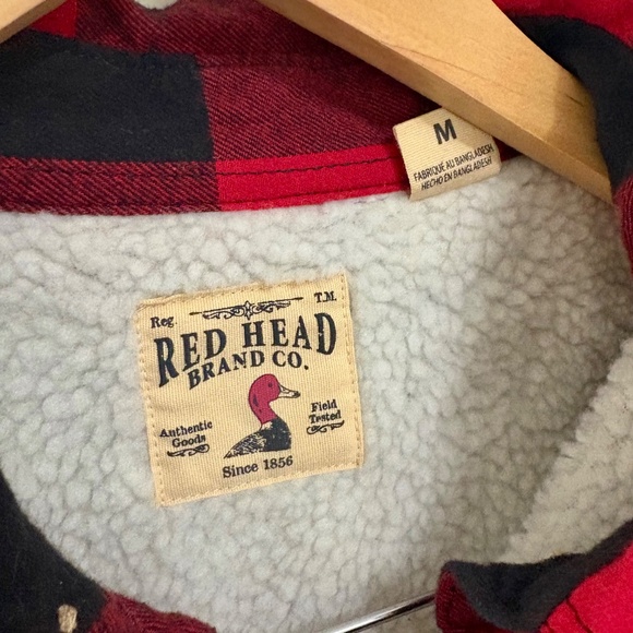 Men’s RedHead fleece lined flannel plaid, long sleeve shirt - Picture 2 of 2